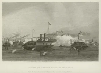 Action of the Gunboats at Memphis, 1862